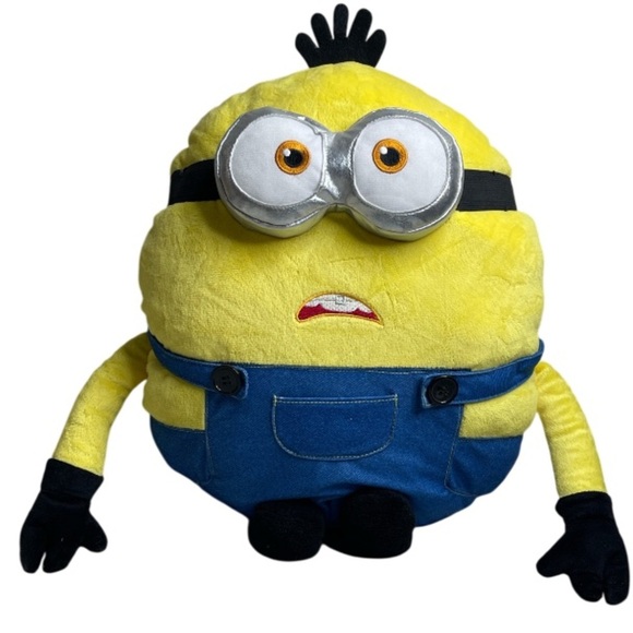 Universal City Studios Illumination Otto Minions Yellow Blue Plush Toy Goggles - Picture 1 of 7